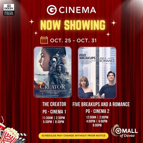 Gaisano Mall of Digos Movie Schedule 2023.
